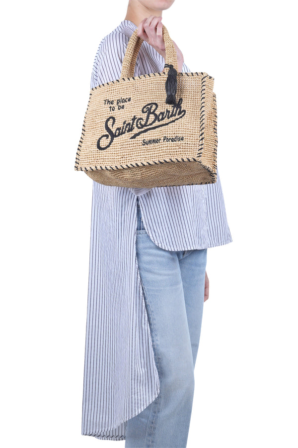 MC2 Saint Barth - Medium bag - 471016 - Beige/Black 