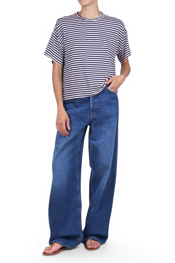 La Femme Blanche - T-shirt - 471803 - Panna/Blu