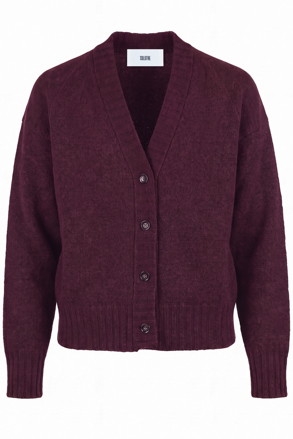Solotre - Cardigan - 480498 - Bordeaux