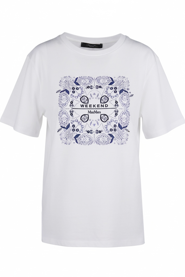 Weekend MaxMara - T-shirt - 470618 - Bianco/Blu