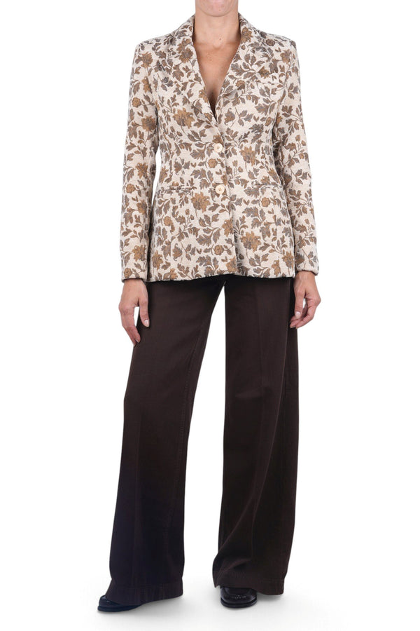 La Femme Blanche - Jacket - 481137 - Beige Pattern 