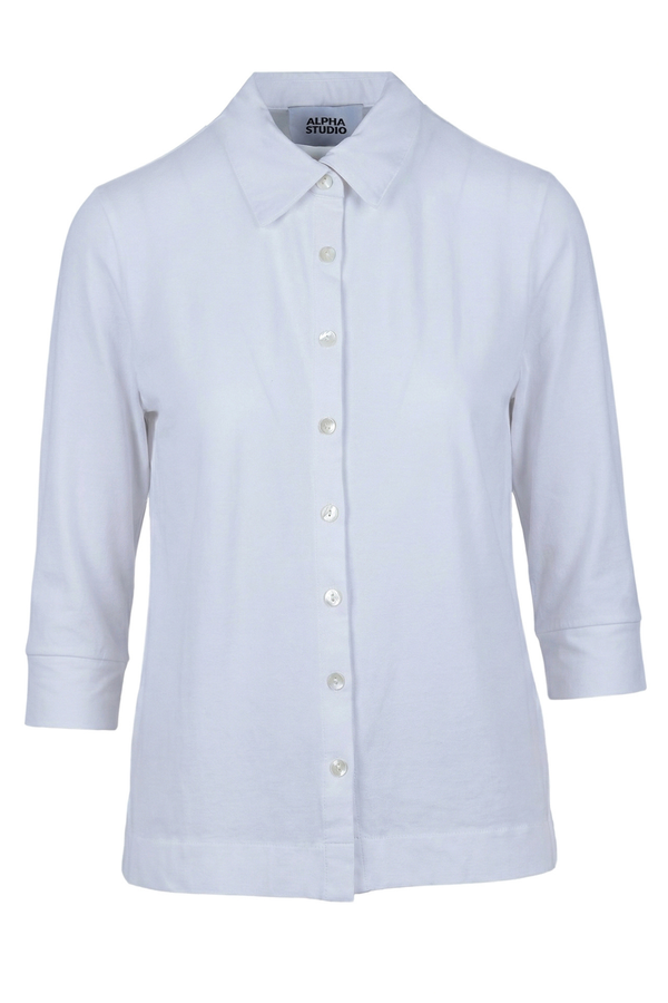ALPHA STUDIO - Shirt - 471121 - Milk 