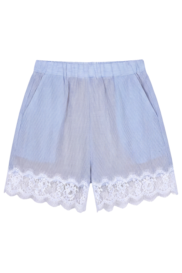 La Femme Blanche - Shorts - 471775 - White/Blue 