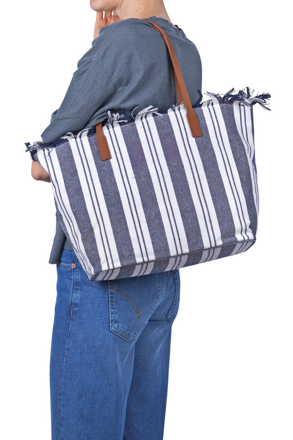 MC2 Saint Barth - Big Bag - 470965 - Cream/Blue 
