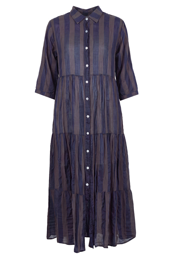 La Femme Blanche - Dress - 471797 - Blue/Brown 