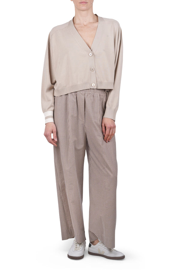 Jucca - Pants - 470888 - Oat/Dark Brown 