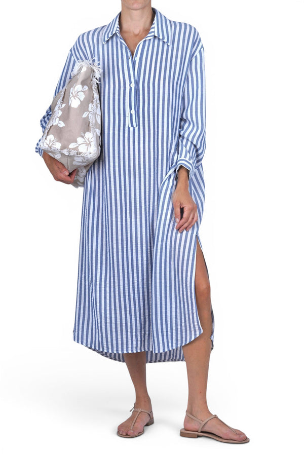 La Femme Blanche - Dress - 471781 - White/Blue 