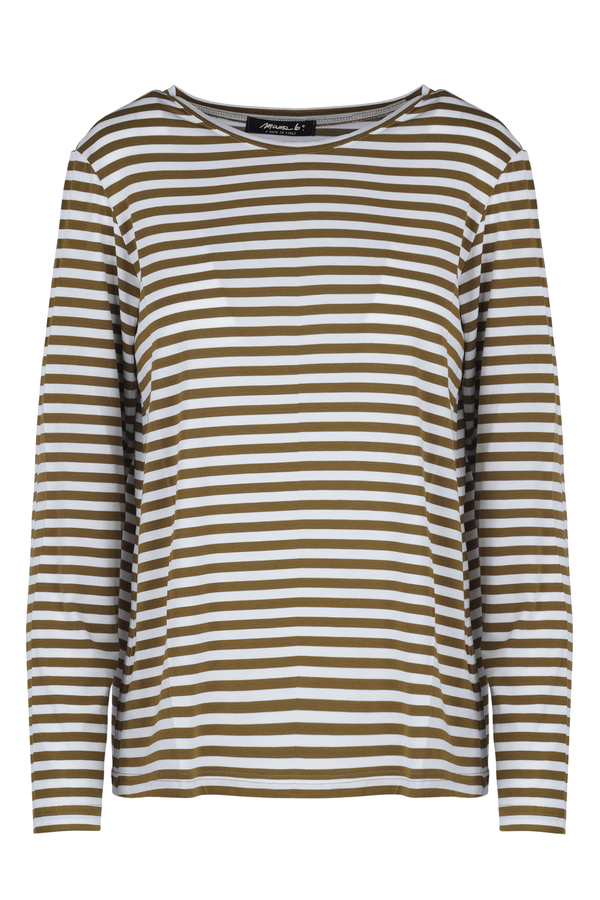 Mama B - T-shirt - 480020 - Bianco/Senape