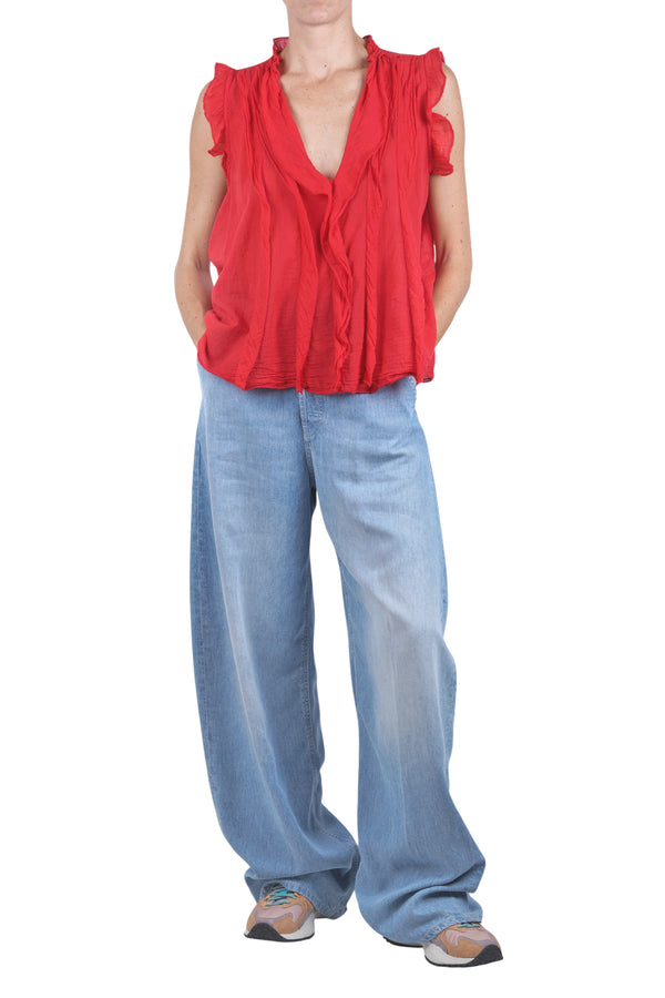 La Femme Blanche - Top - 471747 - Red 