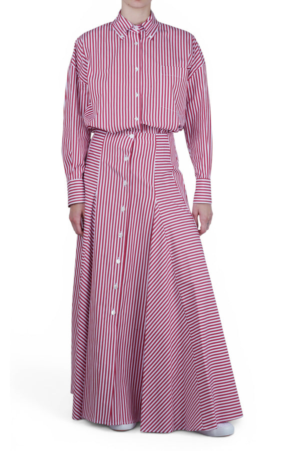 Solotre - Camicia - 470680 - Bianco/Rosso