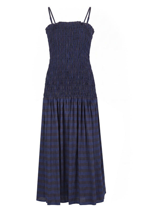 La Femme Blanche - Dress - 471794 - Blue/Brown 