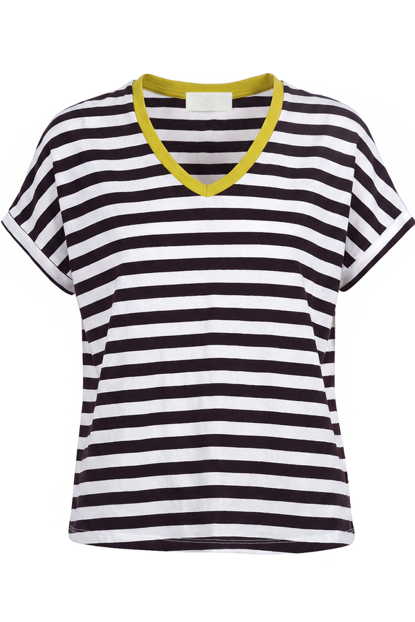 La Femme Blanche - T-shirt - 471801 - Panna/Nero