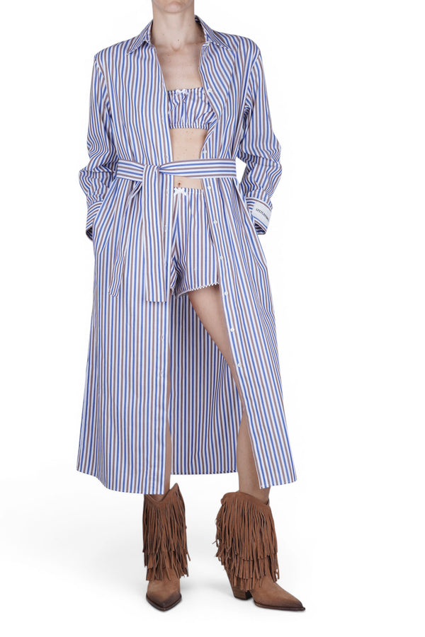 Ottod'ame - Abito - 470735 - Blu/Marrone