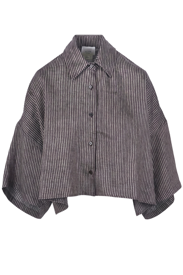 Alysi - Shirt - 471192 - Brown/Cream 