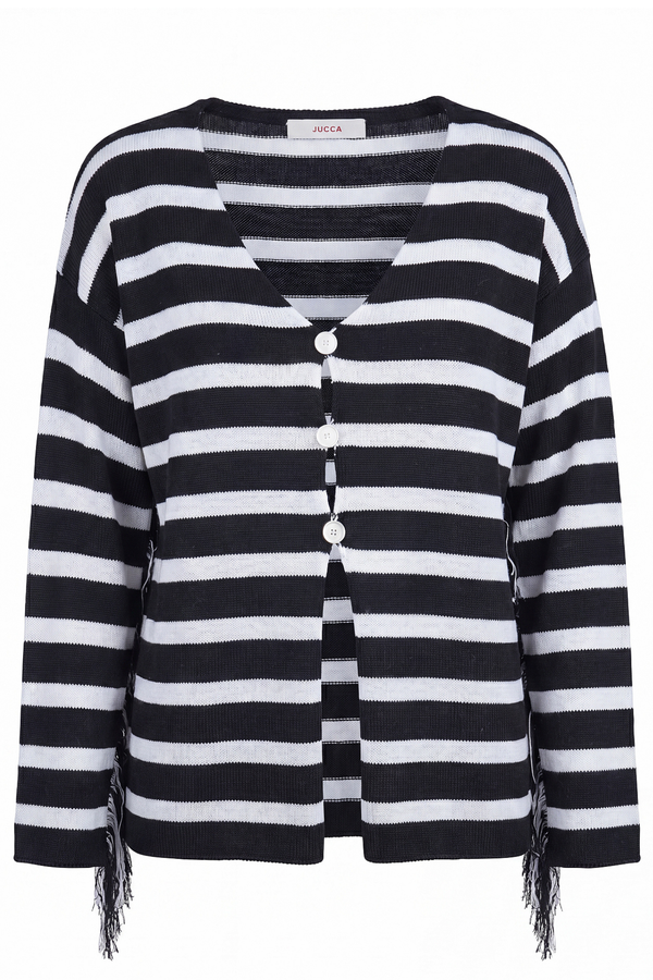 Jucca - Cardigan - 471733 - Bianco/Nero