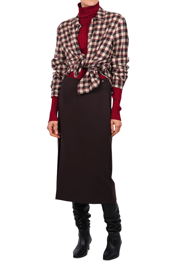 La Femme Blanche - Shirt - 461524 - Cream/Red 