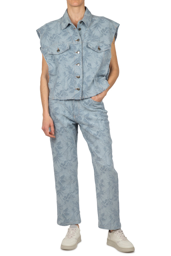 So Allure - Pantalone - 450049 - Fantasia Azzurro