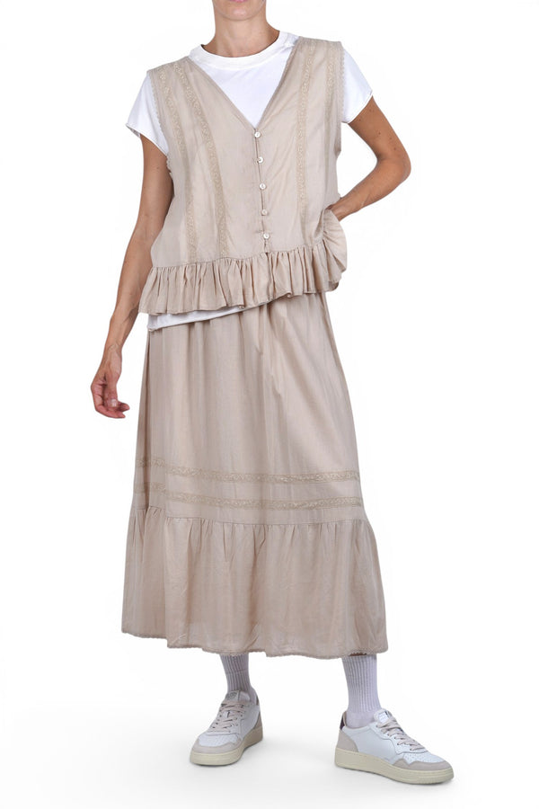 La Femme Blanche - T-shirt - 471807 - Panna