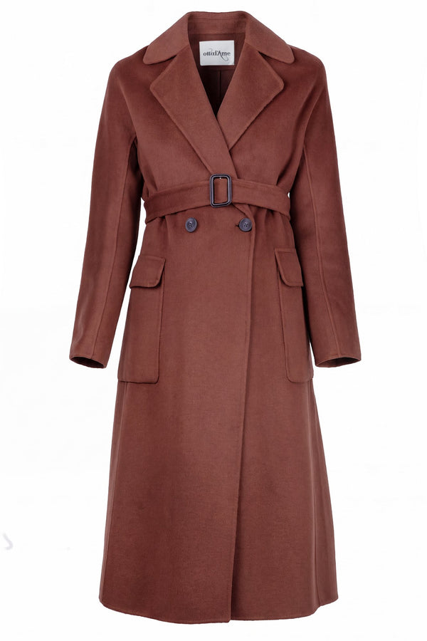 Ottod'ame - Cappotto - 480342 - Cuoio