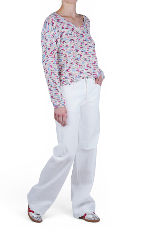La Femme Blanche - Maglia - 471551 - Rosa/Blu