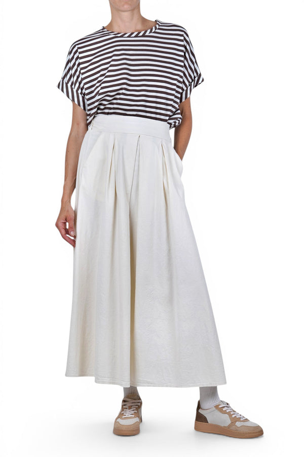 La Femme Blanche - T-shirt - 471768 - Cream/Brown 