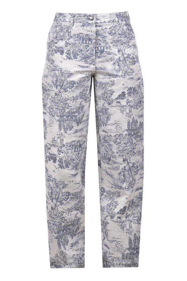 8pm - Pantalone - 470457 - Panna/Blu