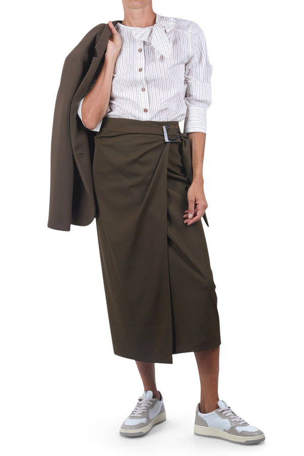 Ottod'ame - Shirt - 480366 - Cream/Brown 