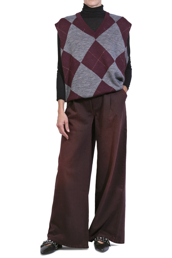 So Allure - Pants - 460552 - Bordeaux 