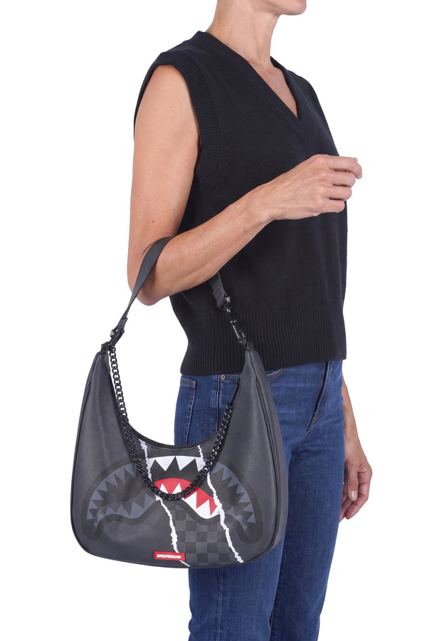 SPRAYGROUND - Medium bag - 480940 - Black/Gray 