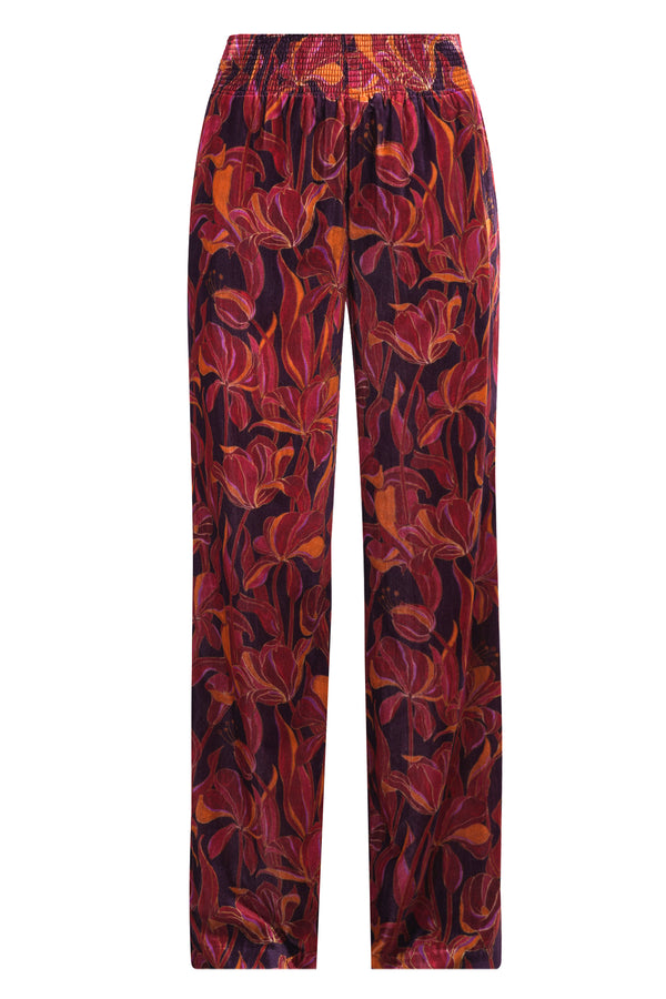 Maliparmi - Pants - 460720 - Bordeaux Pattern 