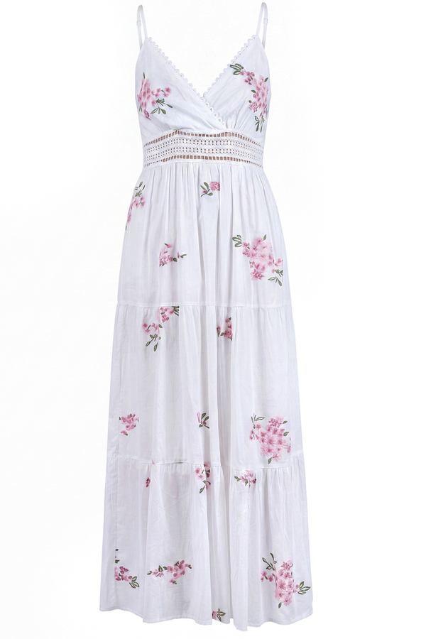 La Femme Blanche - Dress - 471711 - White/Pink 