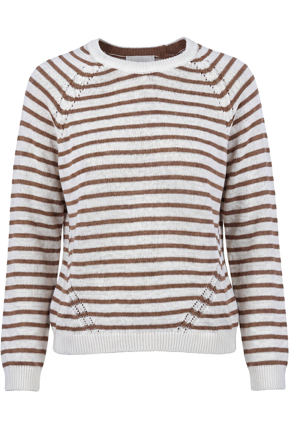 La Femme Blanche - Maglia - 471528 - Panna/Cammello