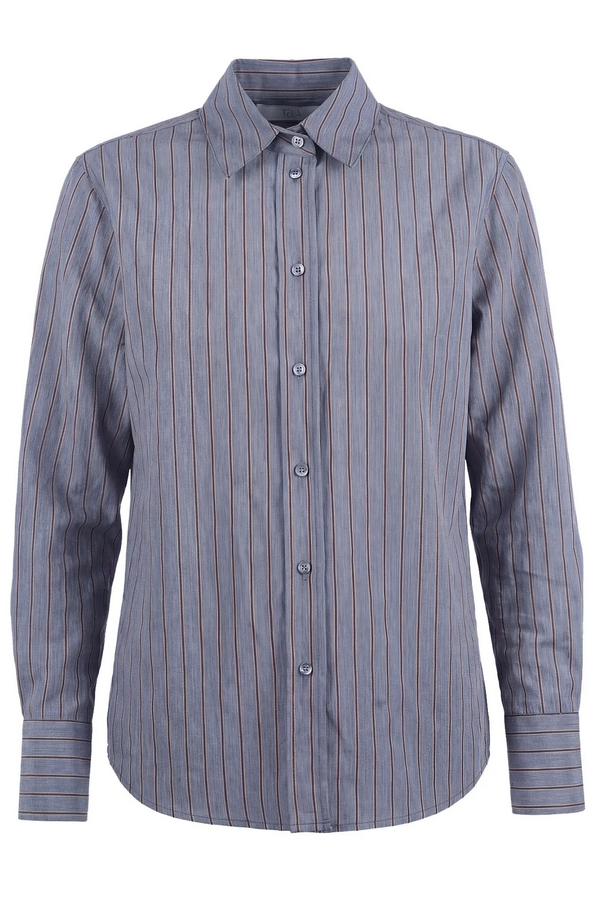 Tela - Camicia - 480111 - Fantasia Grigio
