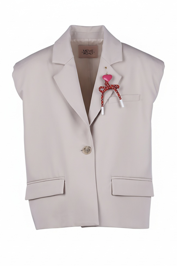 Mame Road - Gilet - 470268 - Ecru 