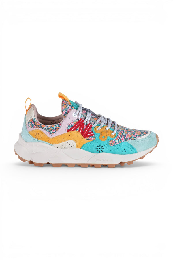 Flower Mountain - Sneakers - 470437 - Light Blue/Orange 