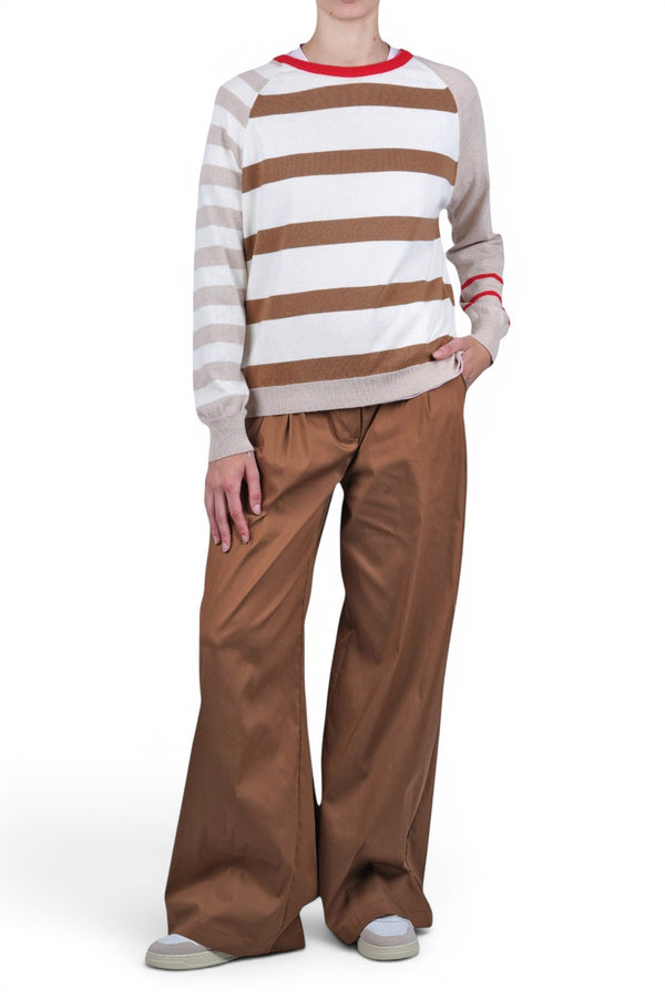 La Femme Blanche - Maglia - 471529 - Panna/Cammello