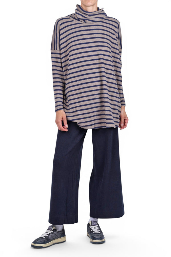 Mama B - Maglia - 480052 - Tortora/Blu