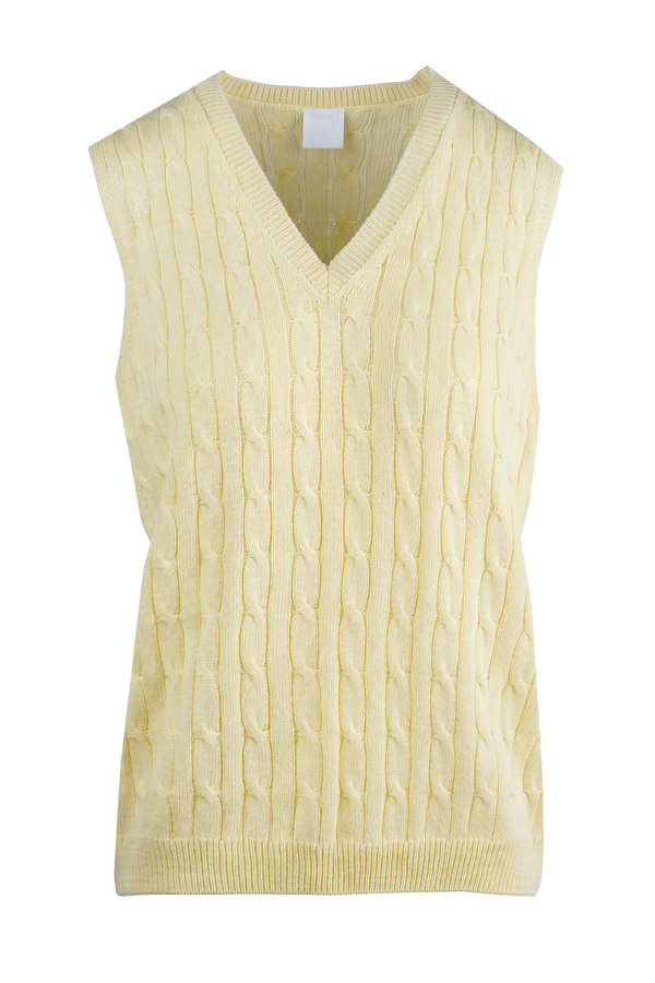 La Femme Blanche - Vest - 471550 - Yellow 