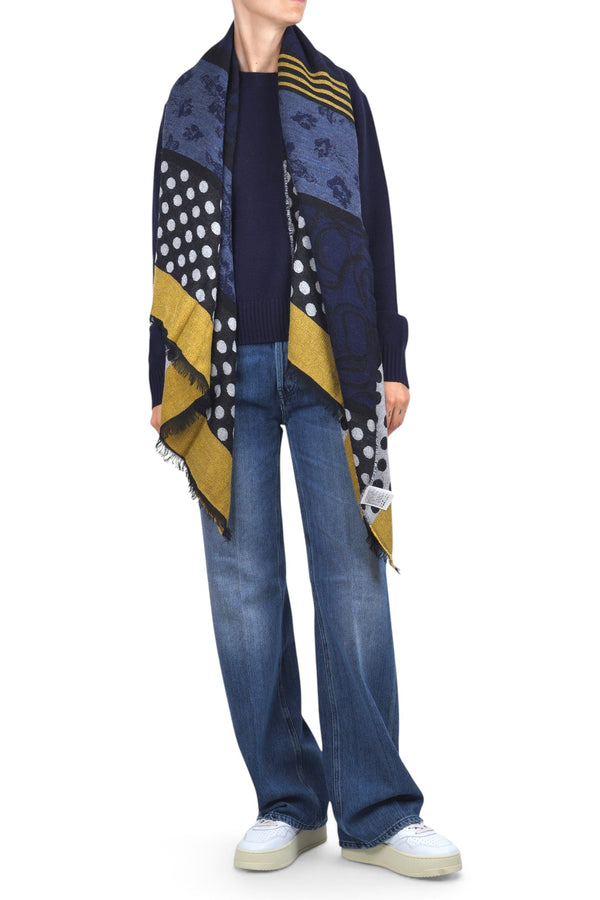 Alessia Santi - Scarf - 480527 - Blue Pattern 
