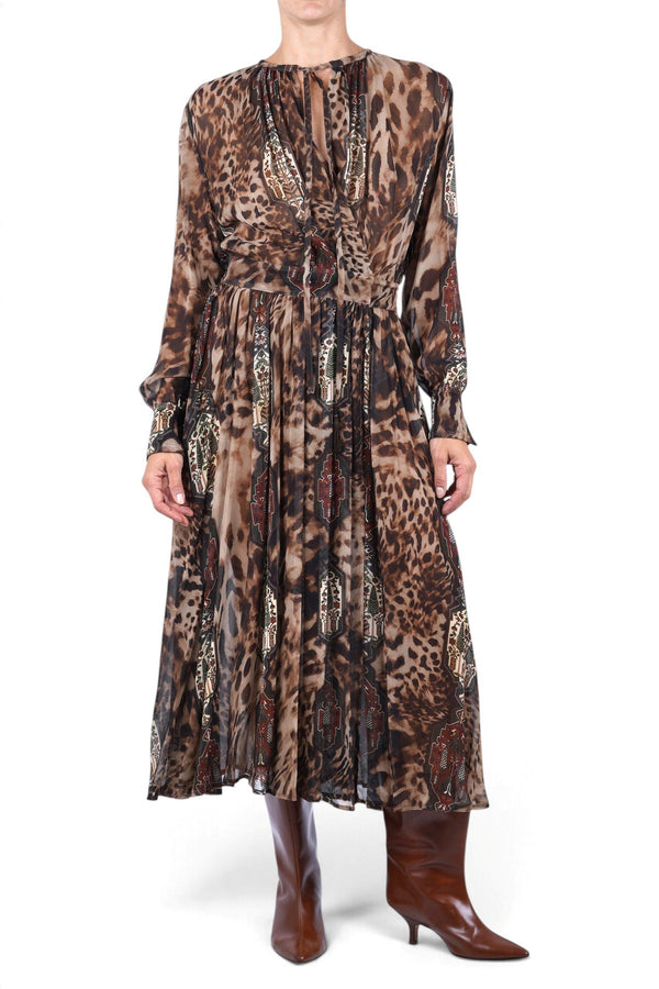 Front Street 8 - Dress - 480135 - Brown Pattern 