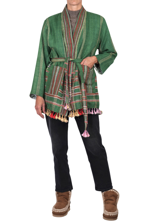 La Femme Blanche - Jacket - 461422 - Pattern Green 