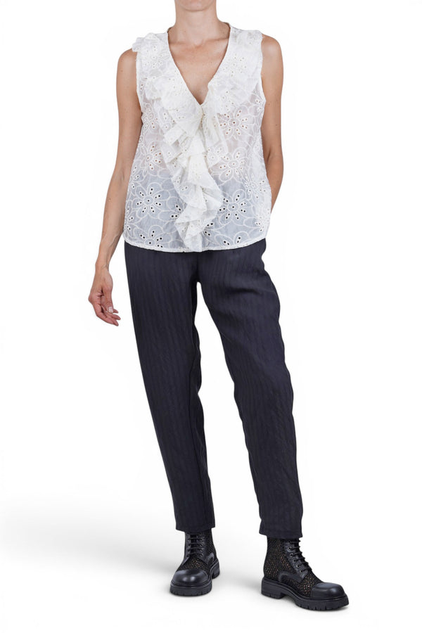 La Femme Blanche - Top - 471708 - Cream 
