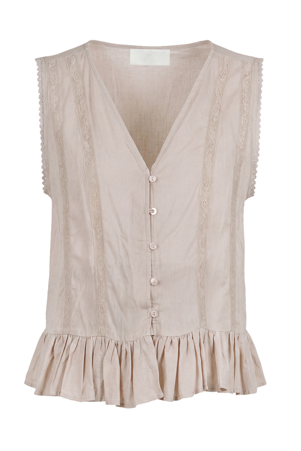 La Femme Blanche - Top - 471815 - Beige