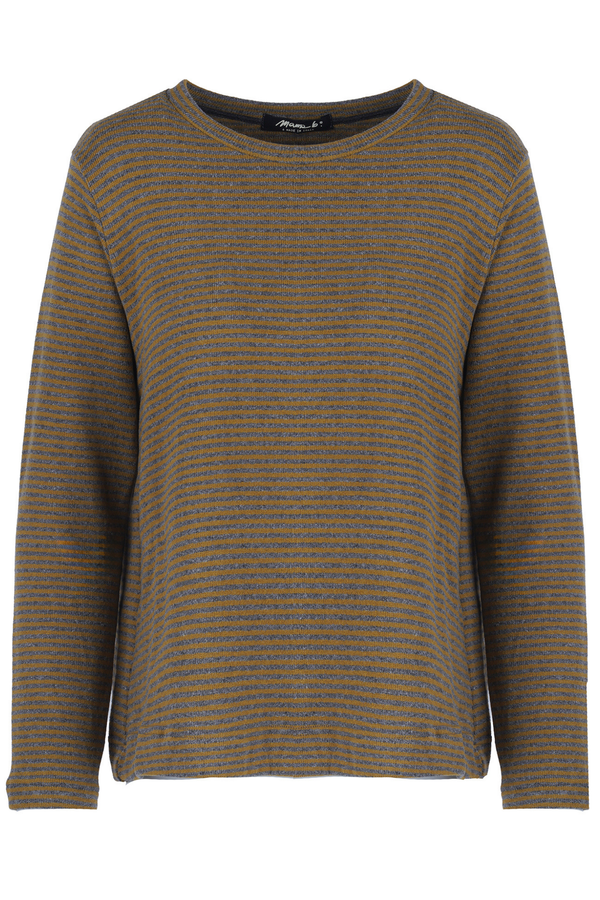 Mama B - Maglia - 480012 - Grigio/Senape