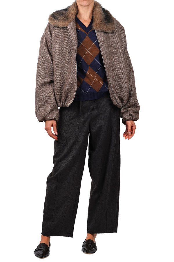 La Femme Blanche - Pants - 461475 - Anthracite 