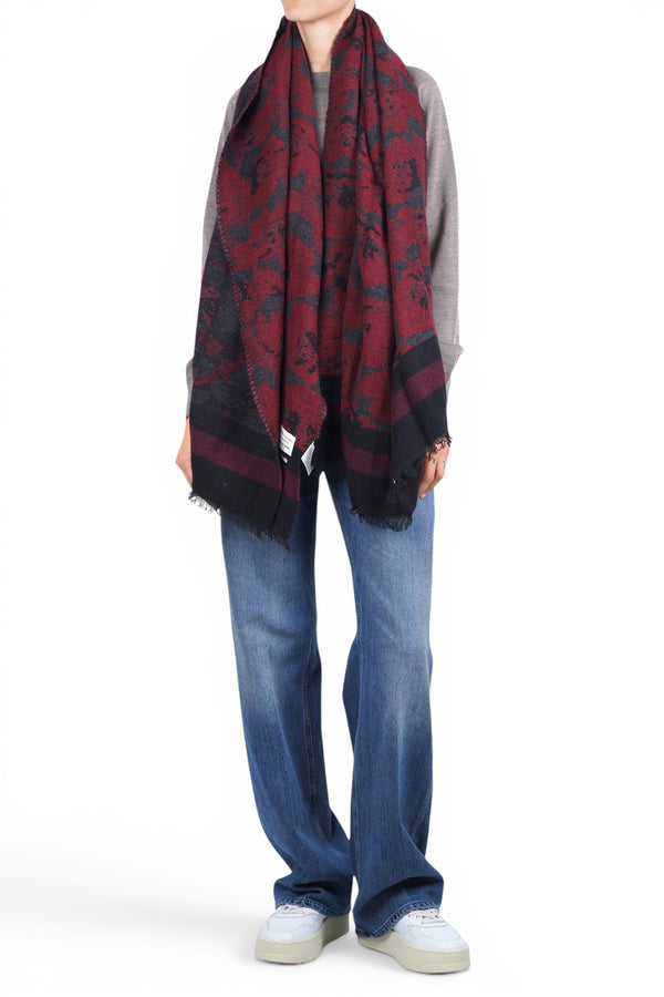 Alessia Santi - Scarf - 480529 - Bordeaux/Black 