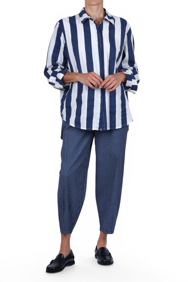 La Femme Blanche - Pants - 471761 - Blue/Light Blue 