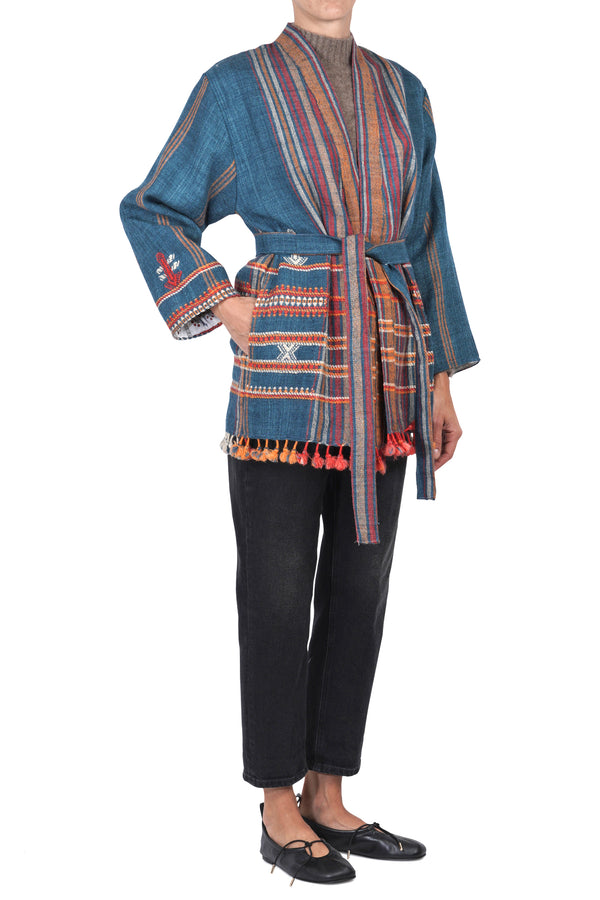 La Femme Blanche - Jacket - 461423 - Blue Pattern 