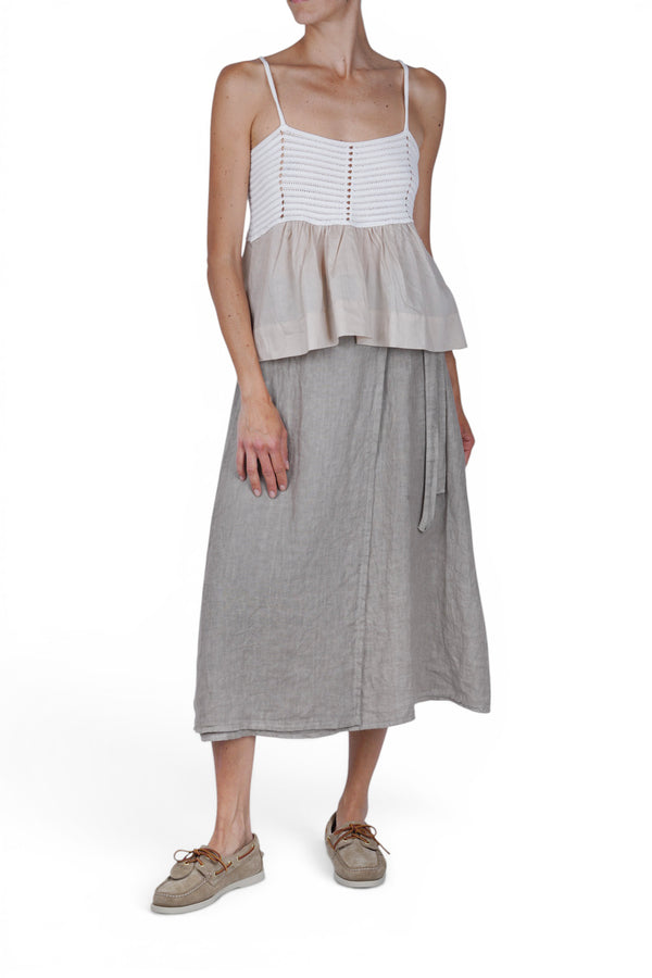 La Femme Blanche - Gonna - 471661 - Taupe