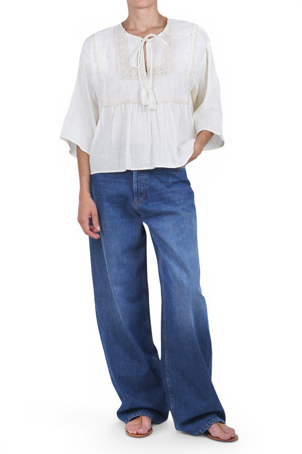 La Femme Blanche - Blusa - 471820 - Panna